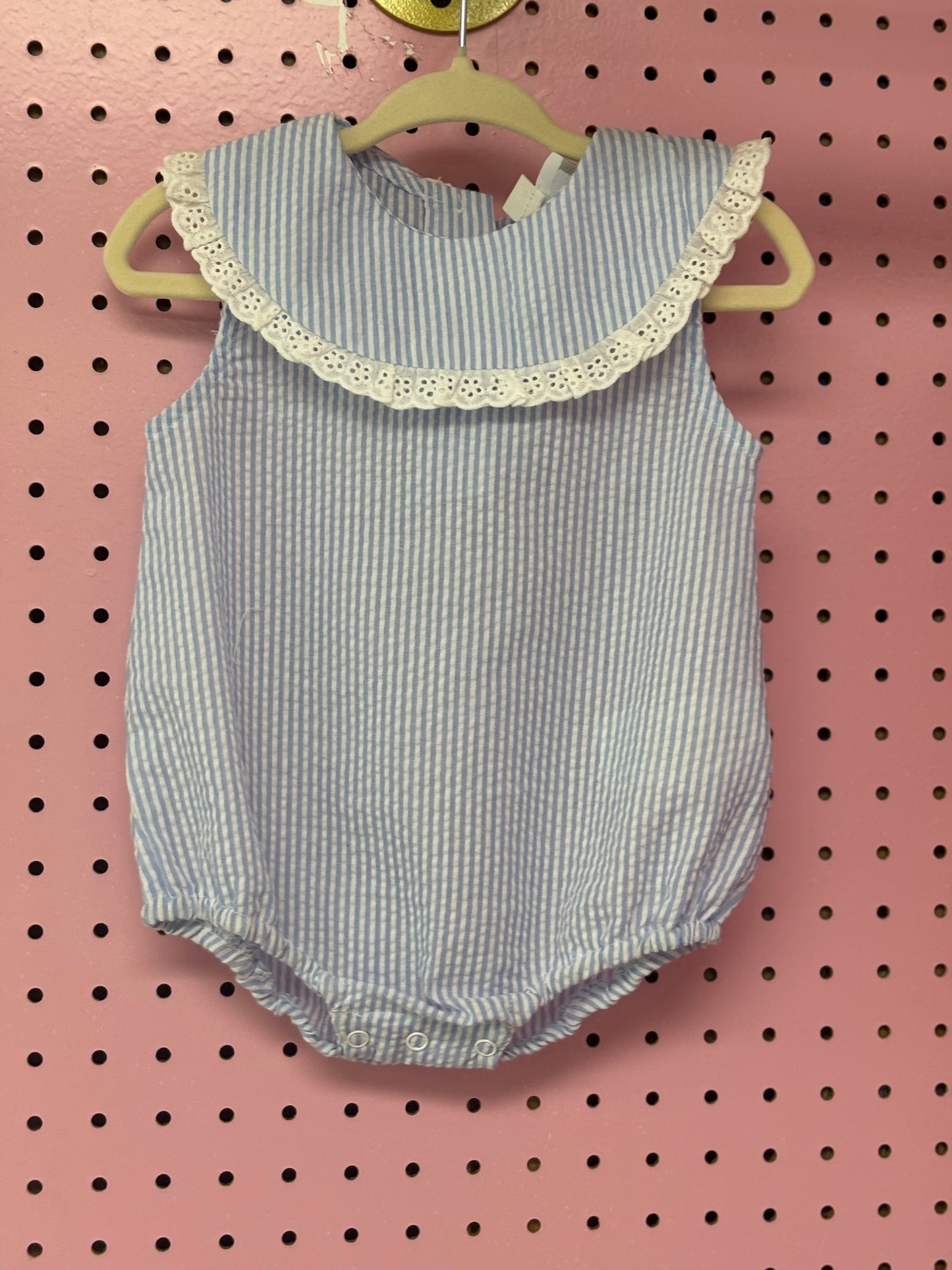 Collared Seersucker Bubble/Dress