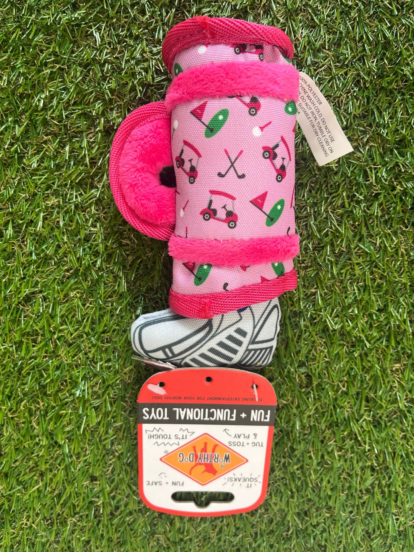 Pink Golf Dog Toy