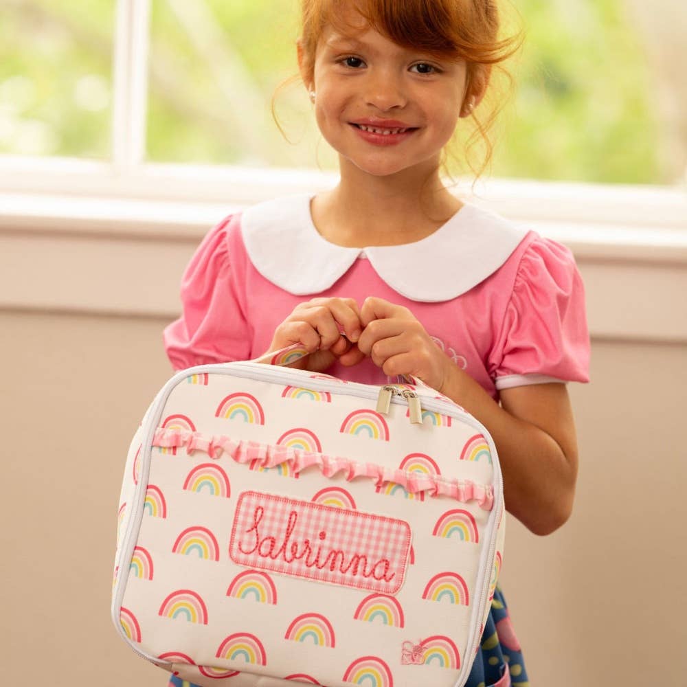 Ruffle Lunch Bag - Rainbows