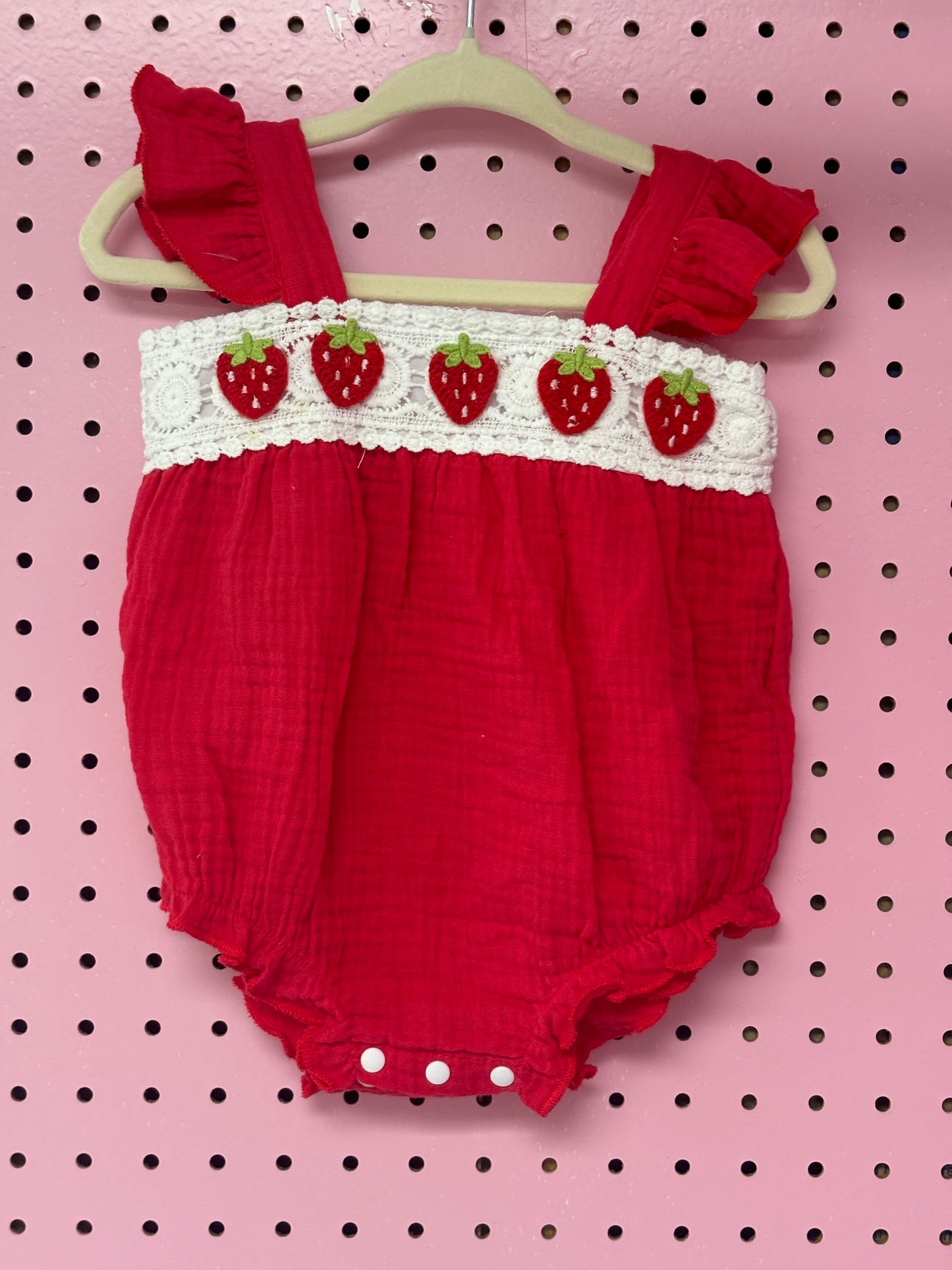 Strawberry Gauze and Lace Bubble