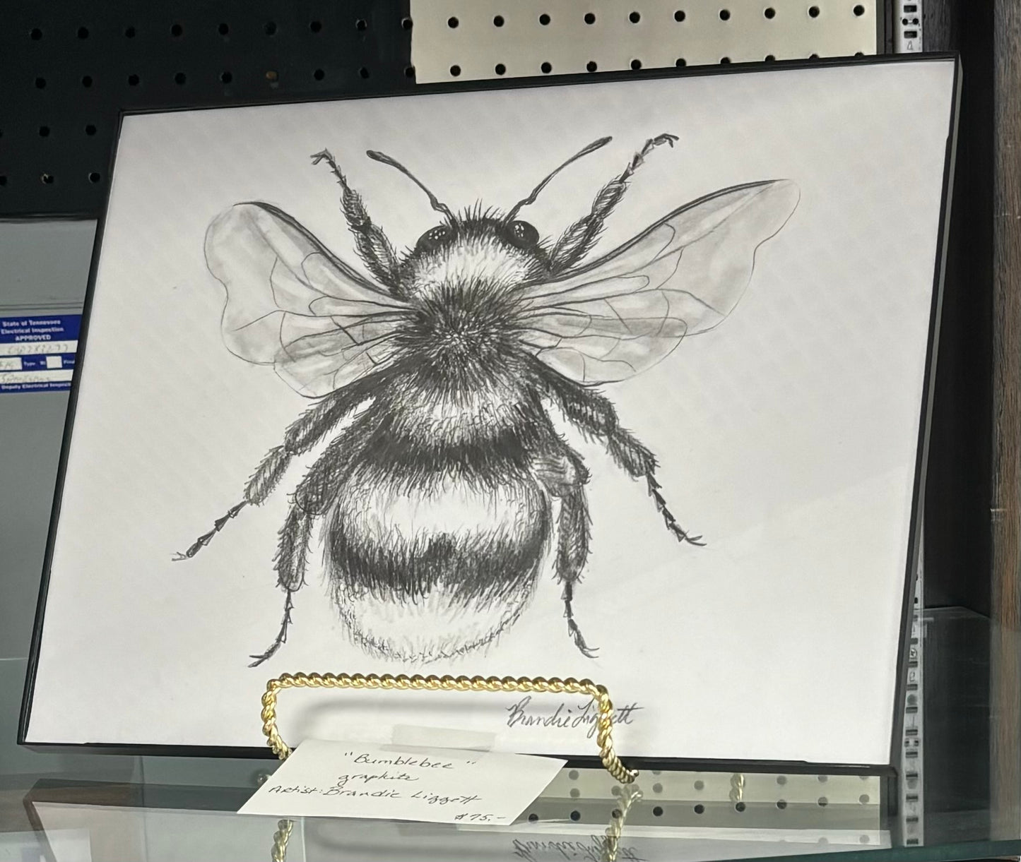 Framed Original Art Bumblebee