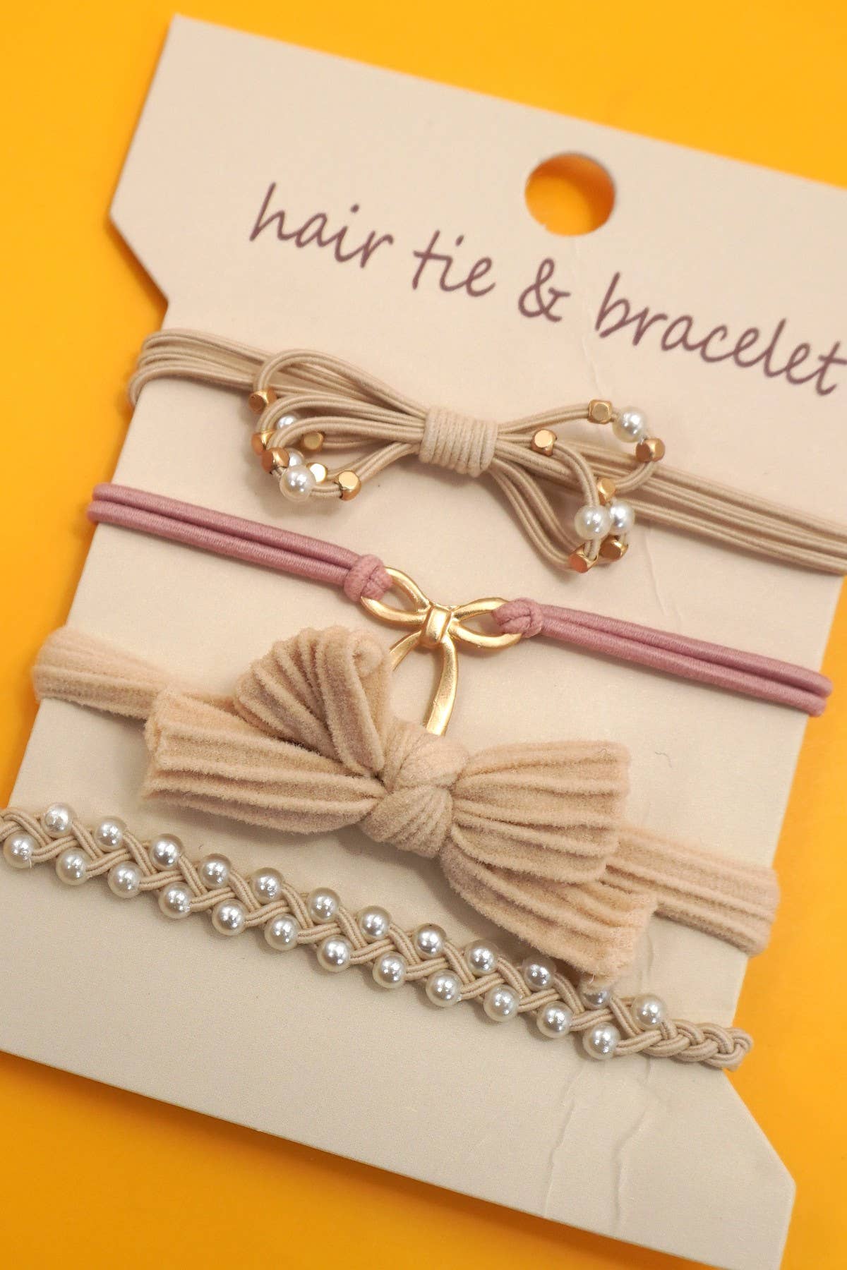 Bracelet Hair Tie Stacks