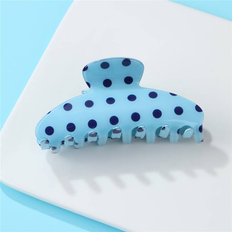 Retro Polka Dot Hair Claw Clip