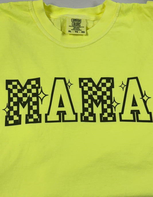 Checkered Mama Graphic Tee