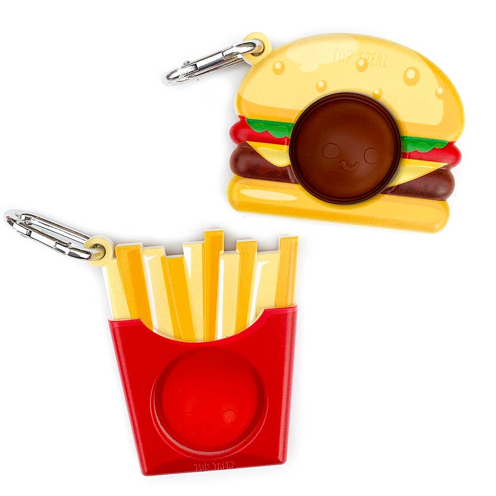 OMG Mega Pop Best Friend Keychains - Burger & Fries