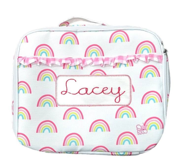 Ruffle Lunch Bag - Rainbows