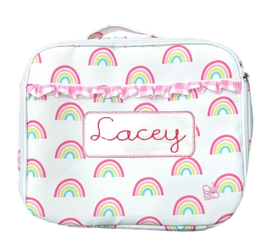 Ruffle Lunch Bag - Rainbows