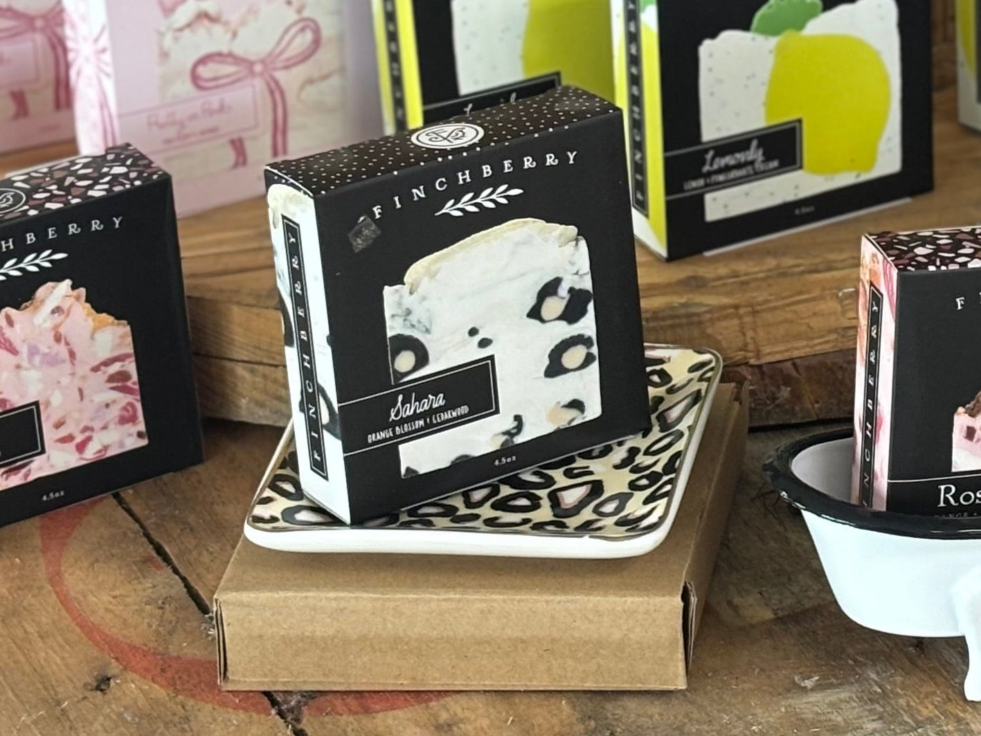 Leopard Ceramic Soap Dish