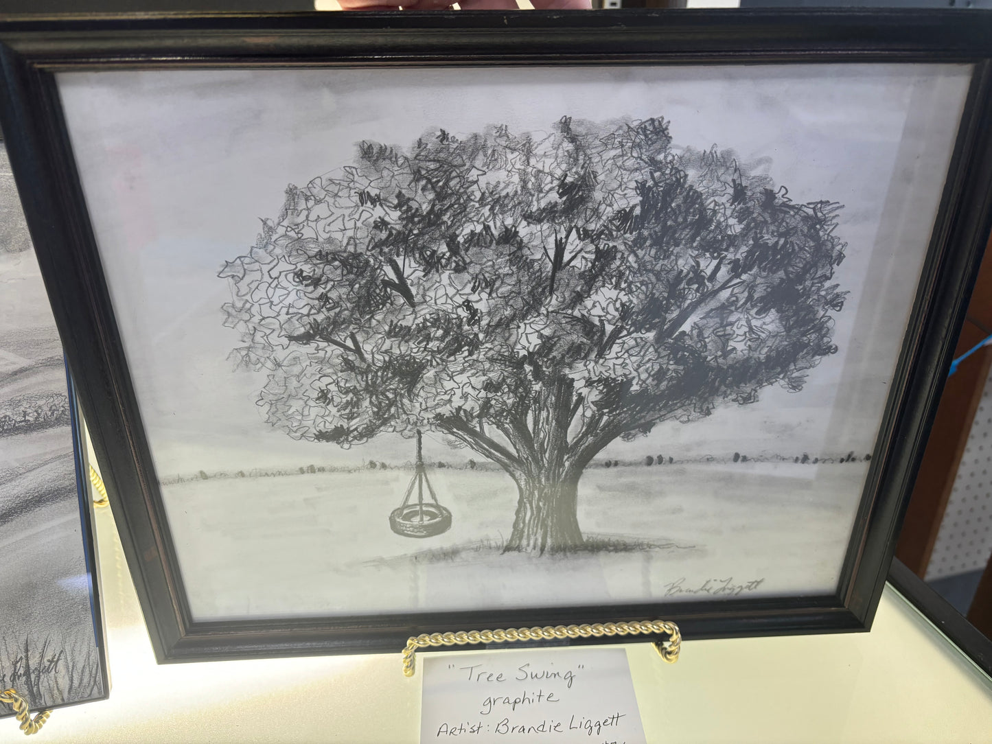 Framed Original Art Tree Swing