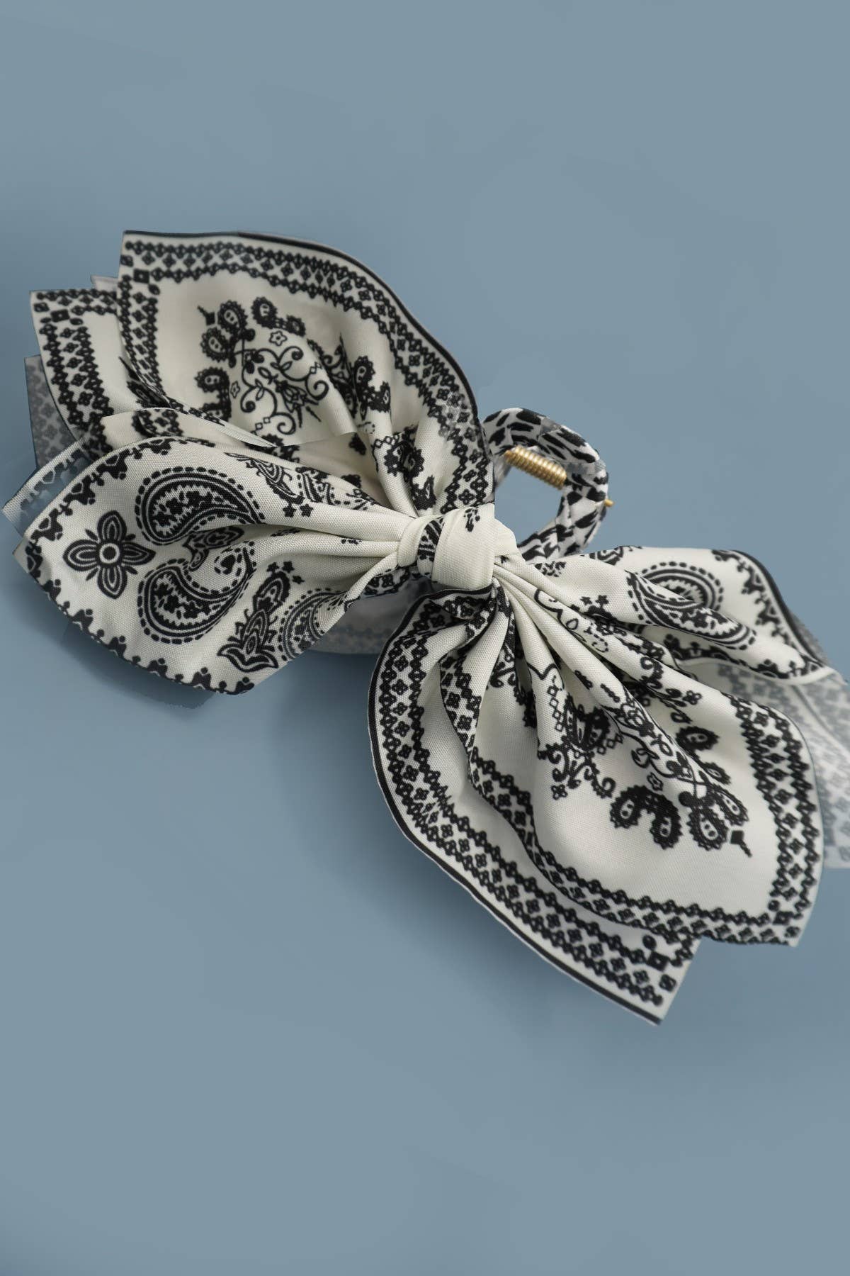 Paisley Boho Vintage Hair Claw Clip