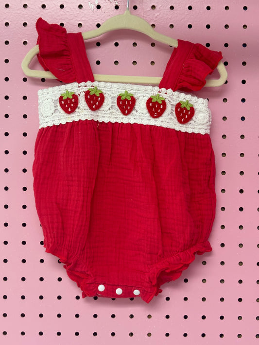 Strawberry Gauze and Lace Bubble