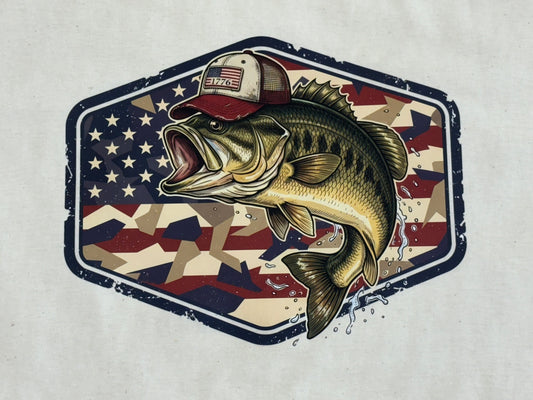 Patriotic Fish Tee