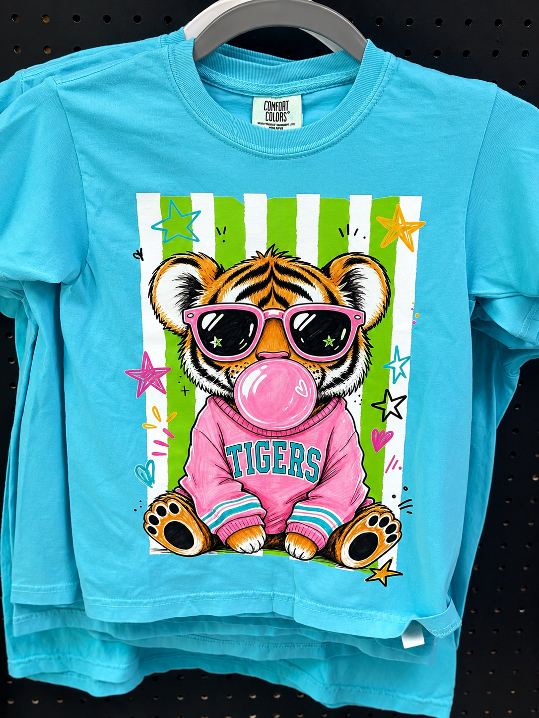 Baby Tiger Blowing Bubble Tee