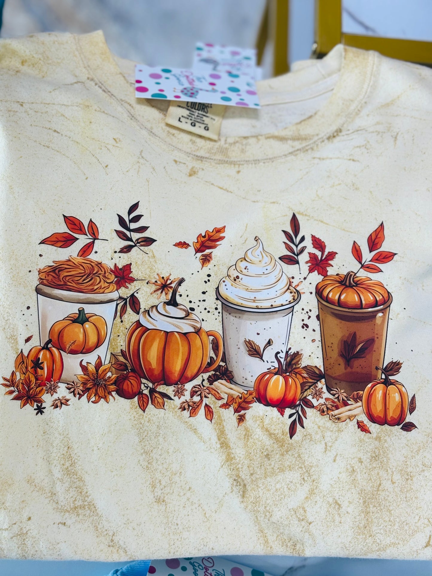 Yellow Fall Coffee Shirt