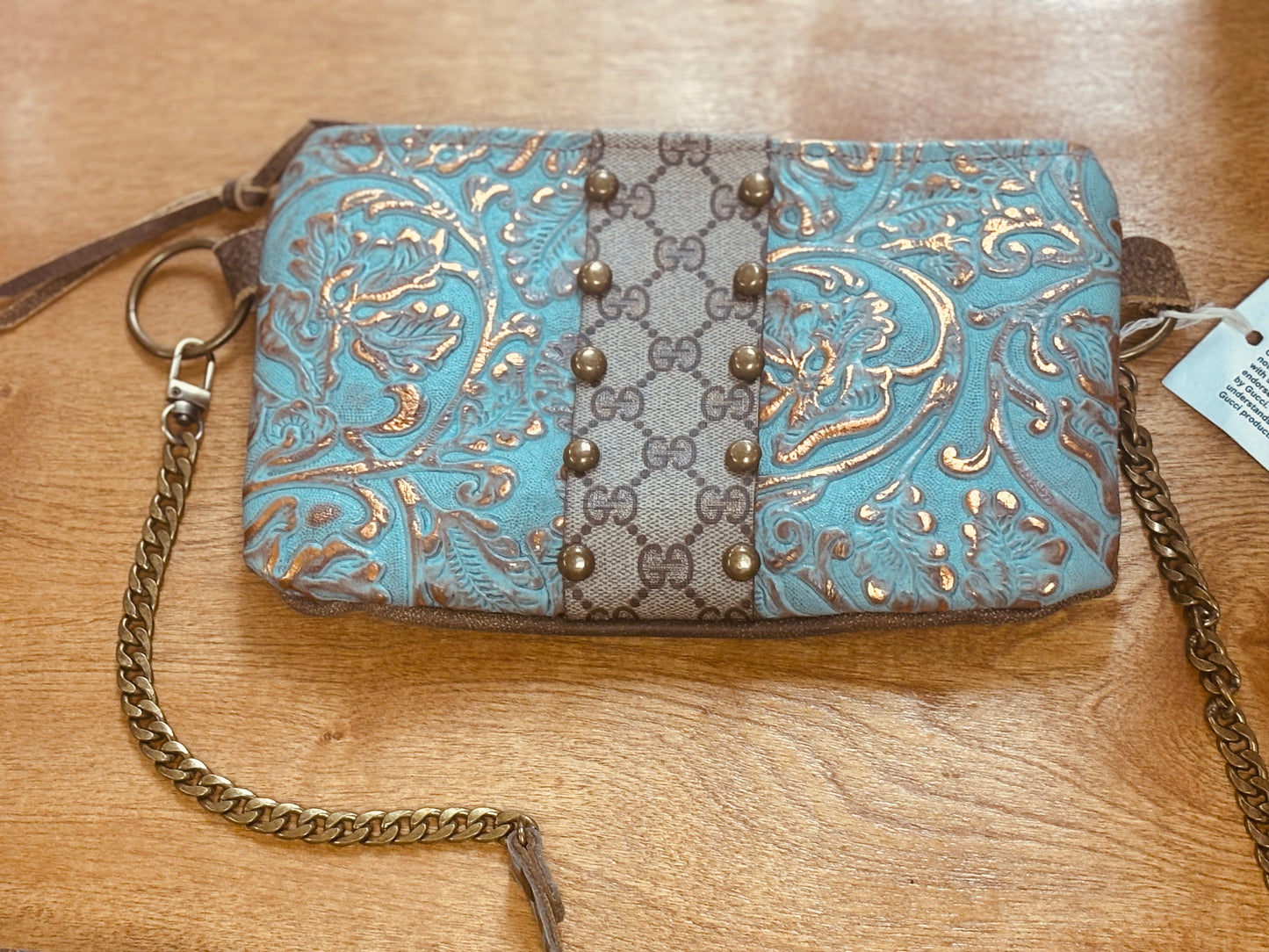 Turquoise Trails Cowhide Crossbody