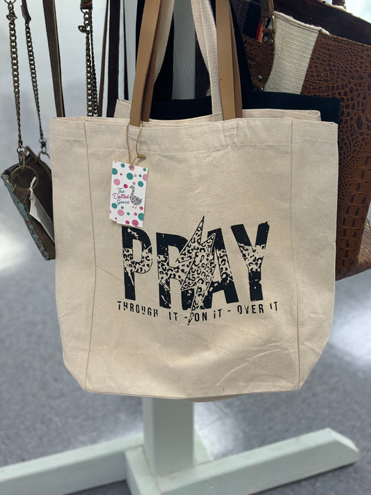 "Pray" Canvas Tote Bag