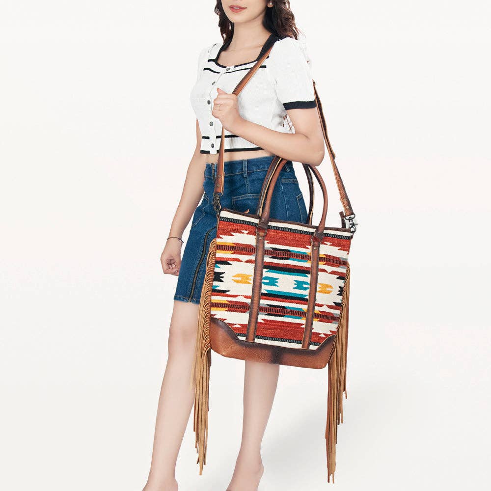 Aztec Genuine Western Leather Bag