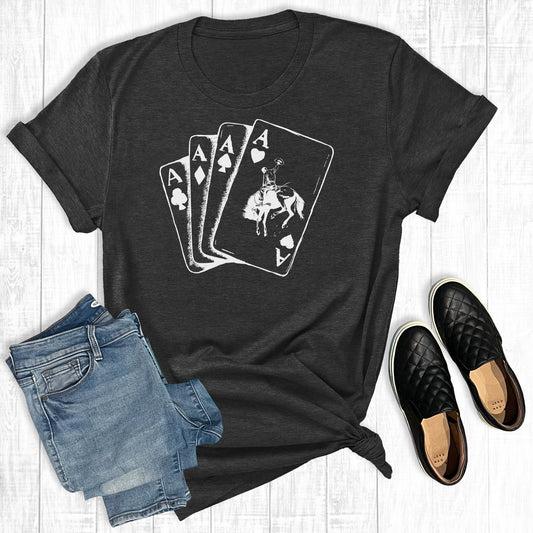 Cowboy Playing Cards Tee