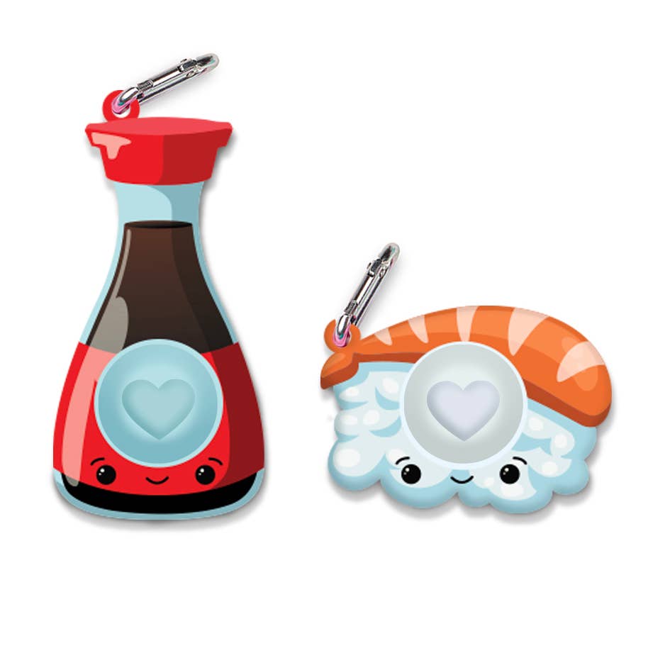 OMG Mega Pop Keychains- BFF Edition Sushi & Soy Sauce